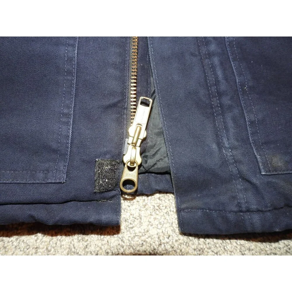 Vintage Carhartt C26 MDT Midnight Blue Jacket Mens Large Regular Union Made - Picture 6 of 10